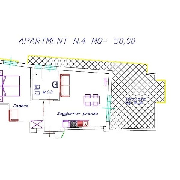 Planimetria Appartamento n. 4